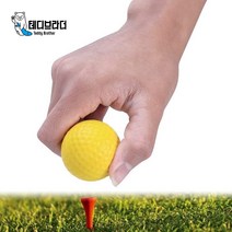테디브라더 연습용골프공 스펀지 고무 실내골프(PU), 옐로우6P, 03.PU 골프공