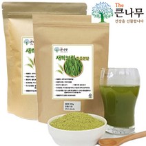The큰나무 3일특가 새싹보리착즙분말(녹색) 20배 농축 1Kg(500gx2팩) 식약처 인정, 2팩, 500g