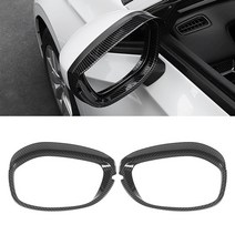 abs car 백미러 레인 아이브로우 보드 양산 스노우 프로텍터 커버 혼다 시빅 11th gen 2021 2022 2023 액세서리, 탄소 섬유