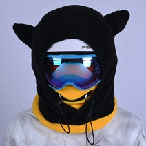 스키 헤드 커버 머리 얼굴 방패 및 스노우 보드 모자 만화 컨트리 착용 마스크 장비, [01] L, [03] 3