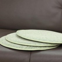 올리브원형책상의자 수험생 방석 45cm 그린 2장