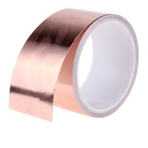 50mm X 5.5m 이중 전도성 접착 EMI 차폐 구리 호일 테이프 슬러그 구충제 EMI 차폐 스테인드 글라스에 적합