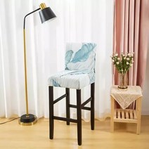 미용실 르꼬르뷔지에 오타와 휘게 미드센추리 모던 볼드 바르셀로나 의자 커버 for bar stool chair slipcover stretch flower covers for, 6개, 색상 11