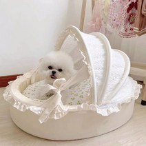사계절 반려동물 요람 하우스 탈착식 강아지 고양이 침대, G타입