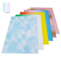 현진 폼아트하드롱 칼라-투톤 하늘 분홍 600x900mm, 없음