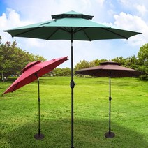 썬샤인 알루미늄 2단 파라솔 2700 (베이스별도), 색상:화이트