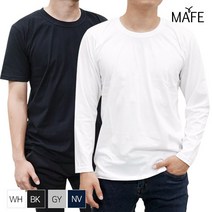 메이프(MAFE) 메이프 긴팔/반팔 쫀쫀한 30수코마사정품 국내산 라운드티셔츠 3장세트