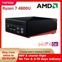 미니PC 데스크탑 고사양 저렴한 amd ryzen 7 4800u windows 11 8 코어 16 스레드 2.5g lan ie3.0x4 ssd 게임용 컴퓨터 3x4k uhd, 램 없음 hd 없음 와이파이 없음, 라이젠 5 4500u 와이파이6, 우리를