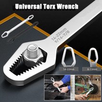 토크 렌치 유니버설 torx 조절 가능한 8-22mm 더블 래칫 스패너 자전거 오토바이 자동차 수리 공장 손 도구, 01
