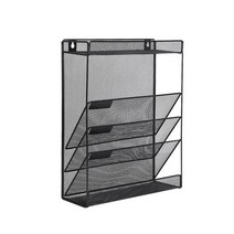 부동산 사무실 문서보관 3단 파티션선반 용지함 받침대 업무, 실버