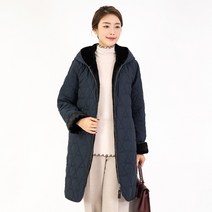 모슬린 엄마옷 누빔후드퍼 안감패딩점퍼 EJP111154 마담 미시옷 중년여성의류 빅사이즈 50대 60대여성옷