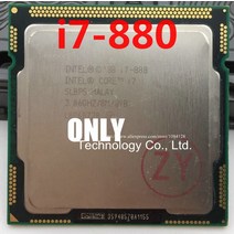 I7-8700K I7 880 3.06GHz 8M SLBPS 쿼드 코어 8 스레드 데스크탑 프로세서 CPU 1156pin 산성 조각, 한개옵션0