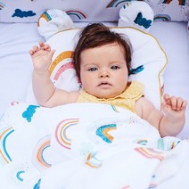 samiboo 샤미부 밤부 폼폼 블랭킷+토끼베개 세트, 단품