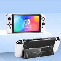 닌텐도 스위치 케이스 파우치 게임기 낙하 방지/, Oled 투명 마리오 M