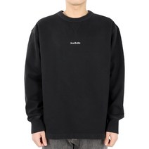 디몬트 23 S/S 아크네 스튜디오 남성 미니 로고 오버사이즈 맨투맨(블랙) BI0138 900
