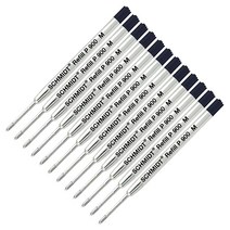 SCHMIDT 12팩 - 볼 포인트 리필 블랙 잉크 미디엄 P900 파커 스타일