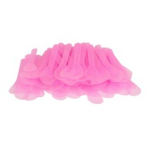 100 pcs 화장품 주걱 숟가락 휴대용 경량 diy 메이크업 믹싱 페이셜 크림 국자 공급 케어 샘플링 스푼, 분홍