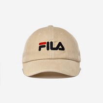 휠라 리니어 로고 코듀로이 캡 - CRM 143175