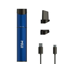 MIUI 미니 휴대용 진공 청소기 3 개의 흡입 헤드가있는 무선 휴대용 진공 데스크톱 키보드 및 자동차 (USB) 를 쉽게 청소할 수 있습니다., 파랑