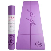 제이힐 프리미엄 천연고무 PU 요가매트, 라벤더 퍼플