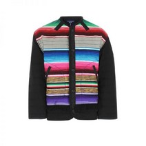 JUNYA WATANABE 준야와타나베 프린지 장식 스트라이프 패널 자켓