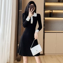 블링앤수 여성 오피스 일반카라 울 원피스 KZZ413