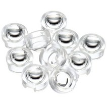 PATIKIL 13mm LED Convex Lens 10 Pack 15 Degree Beam Angle Acrylic Optical Condenser for 1W 3W Lamp B
