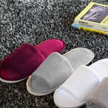 고급 호텔 슬리퍼 실내화 룸슈즈 오픈 슬리퍼 6color, 블랙