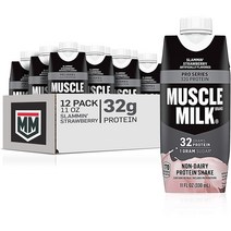 Muscle Milk 머슬밀크 프로시리즈 딸기맛 쉐이크 (330ml) 12팩 Pro Series Protein Shake Strawberry 32g 단백질, 330ml
