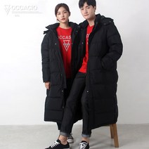 오카시오 남녀공용 학생용 단체용 롱패딩 돕바