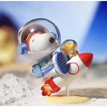 popmart 팝마트 스누피 피너츠 우주여행 시리즈 아트토이 단품 피규어, A개