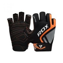 RDX 하프 핑거 짐 글러브 F14 오렌지 (WGS-F14O), 1개, 스몰