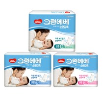하기스 크린베베 일자형 기저귀 공용 소형 중형 대형, 대형72매