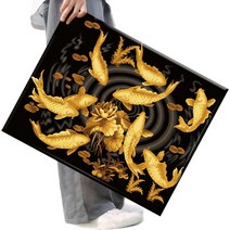 파센 액자 캔버스형 보석십자수 DIY 키트 40 x 50 cm, FS171금붕어-2, 40x50 cm