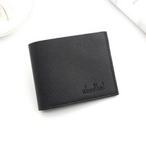 새로운 남성용 지갑 패션 PU 가죽 스티치 디자인 지갑 지퍼 동전 포켓 삼단 짧은 브랜드 지갑 남성용 비즈니스