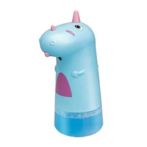 샤인 충전식 핸드워시 디스펜서 공룡 물비누 디스펜서, 핑크 - 배터리 모델