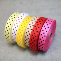 BT골지큰땡땡이 (40mm 50마) 선물포장리본 끈