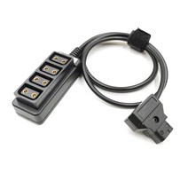 DTAP MALE에서 4 명의 암컷 D-TAP 1X4 스플리터 허브 케이블 카메라 전원 케이블 V 마운트
