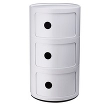 원형 수납장 캔빌리지 카르텔 콤포니빌리 협탁, 손잡이 민트 3단