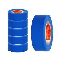 천수테이프 전기 절연테이프 6가지 색상 세트, 1세트(6개-블루)