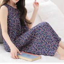 서빈 [국산인견] 보리수 민소매 인견원피스[SBEM_1267] 여름원피스 홈웨어 인견나시