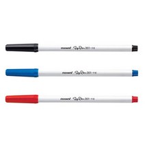 모나미 351 싸인펜 흑 청 적 12p (1타) 방명록사인펜, 1box, 흑색1타