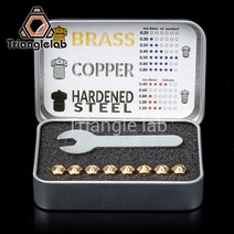 3D 프린터 부품 용 trianglelab 품질의 V6 노즐 hotend pack 압출기, 06 8pcs all 0.35