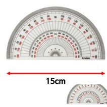 반원분도기 15CM 제도용품 삼각자 제도삼각자 원형각도기 제도용T자 티자 각도자 제도용삼각자 삼각자45CM