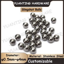짐볼 50Pcs 직경 0.5mm ~ 4mm SUS304 스테인레스 스틸 공 사냥 Slingshot 정밀 철강, 11 3mm (50Pcs)