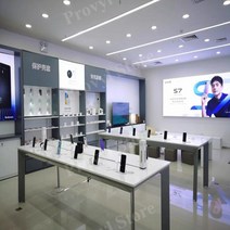 스마트폰진열테이블 휴대폰매장 휴대폰진열대 휴대폰진열장 휴대폰거치대 휴대폰진열거치대, 길이1.8m폭0.9m높이0.9m흰색데스크탑