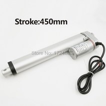 전기 선형 액추에이터 12v24v dc 모터 450mm 스트로크 선형 모션 컨트롤러 100200300500750800900110013001500n, 12v 1500n 4mm 초