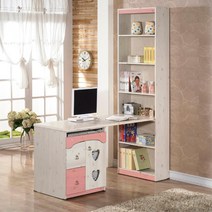 어린이 여아 초등학생책상 공부테이블 아이방 남아 데스크 서재 다용도, 워시핑크