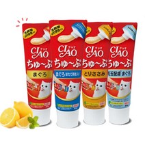 이나바 챠오츄르 챠오츄브 고양이간식 80g 파우치, 닭고기, 10개