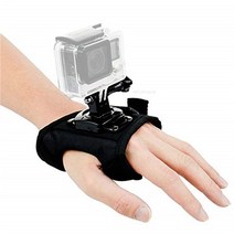 액션캠대여 초미니무선카메라 바디캠 Go Pro 액세서리 다이빙 케이스 360 도 회전 장갑 스타일 Gopro Hero 8 7 6 5 4 3 Yi 4k VP306 용 샤오미, [01] black, [01] Wrist Strap Mount